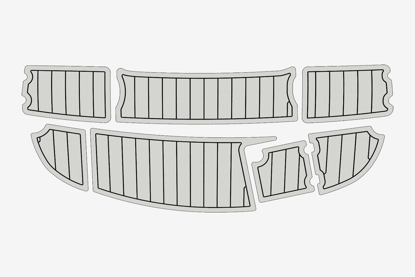 2007 Chaparral 210 SSI Anti-slip mat Custom EVA teak marine deck flooring