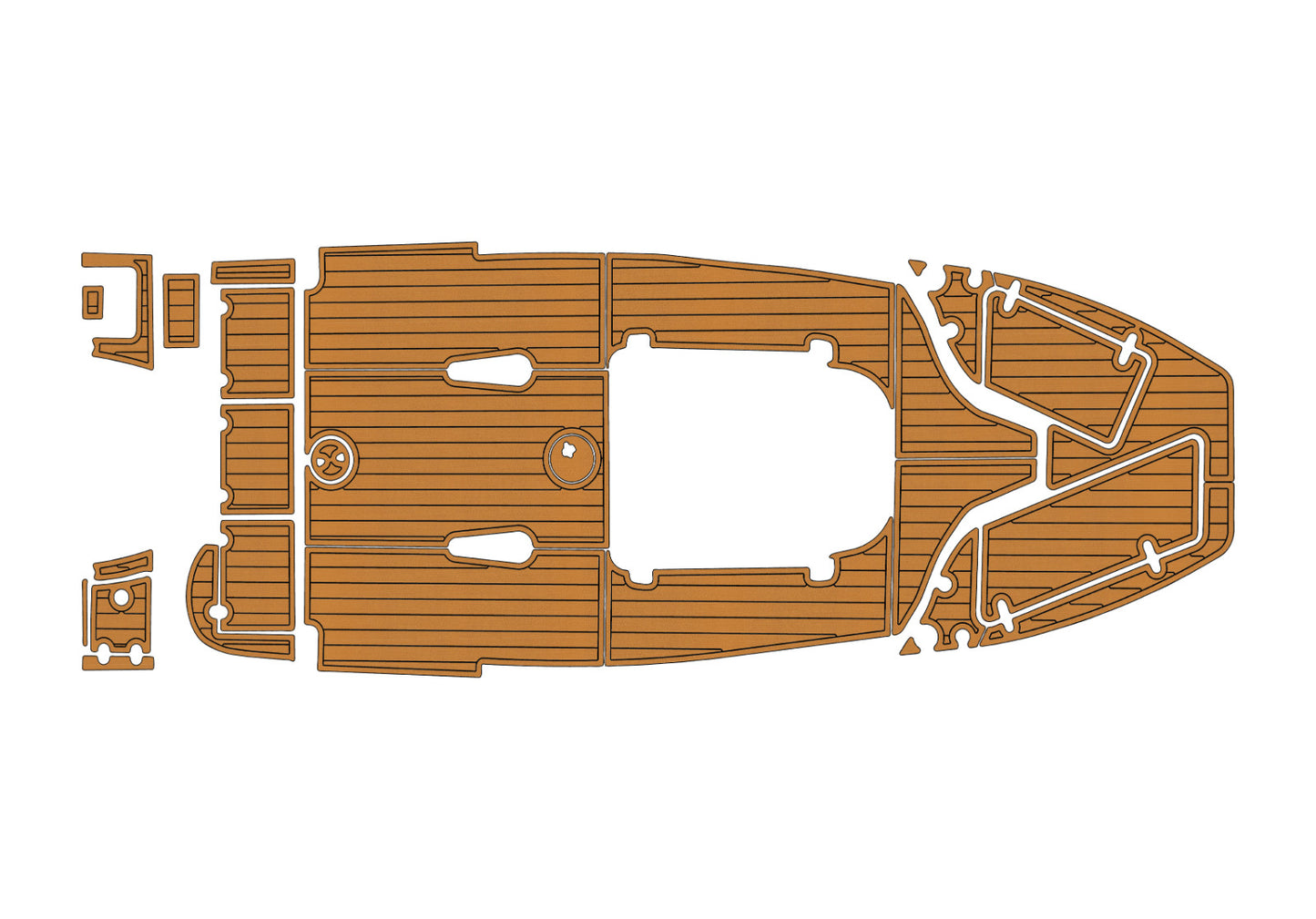 2020-2021 Sea Hunt 225 ULTRA Cockpit Swim platform 1/4"6mm EVA Foam faux floor