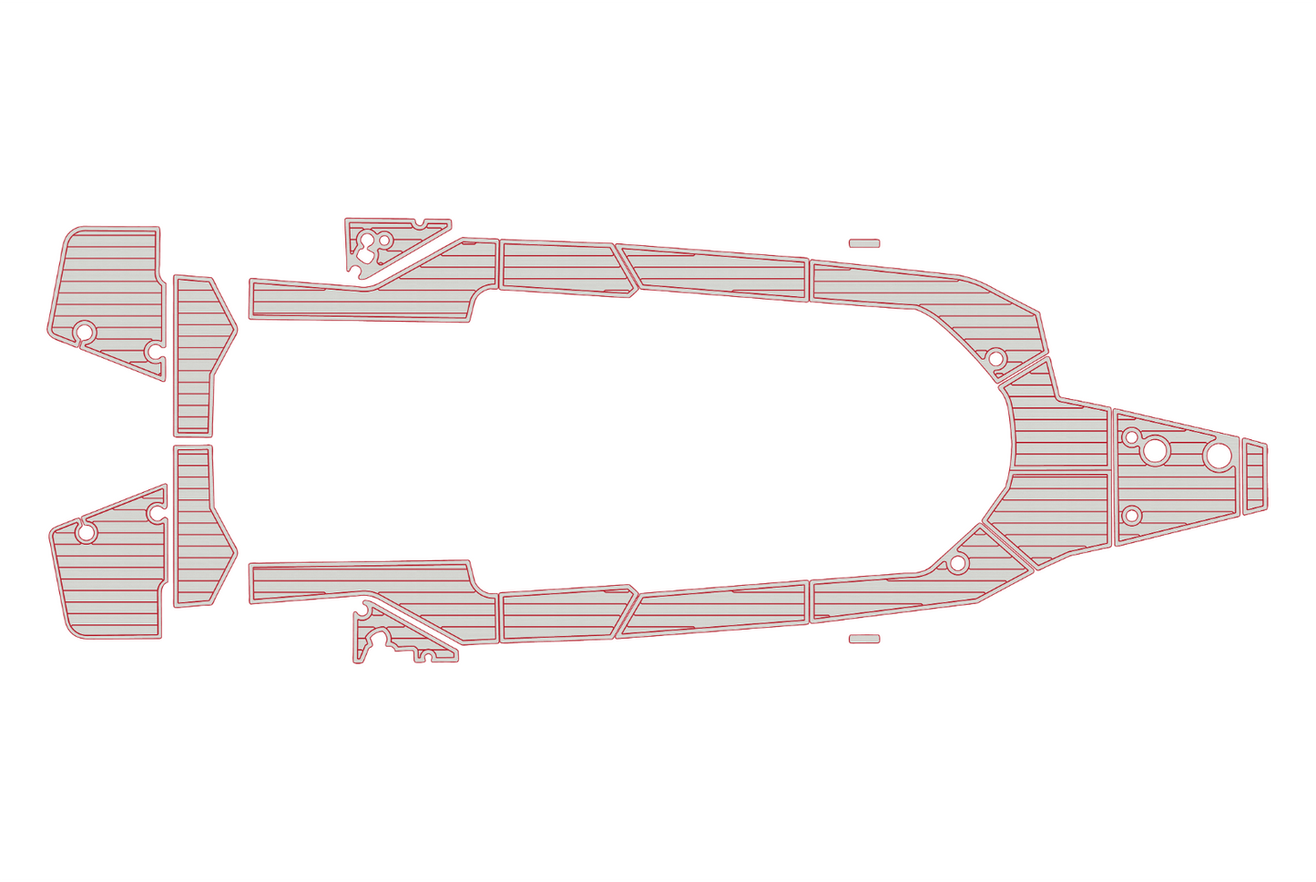 2023 Axopar 28 Cockpit Swim platform bow 1/4"6mm EVA foam faux floor