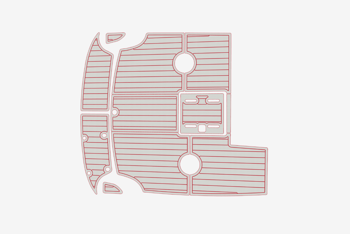 1998-2000 Cobalt 253 Cockpit Swim platform 1/4"6mm EVA Foam carpet marine floor