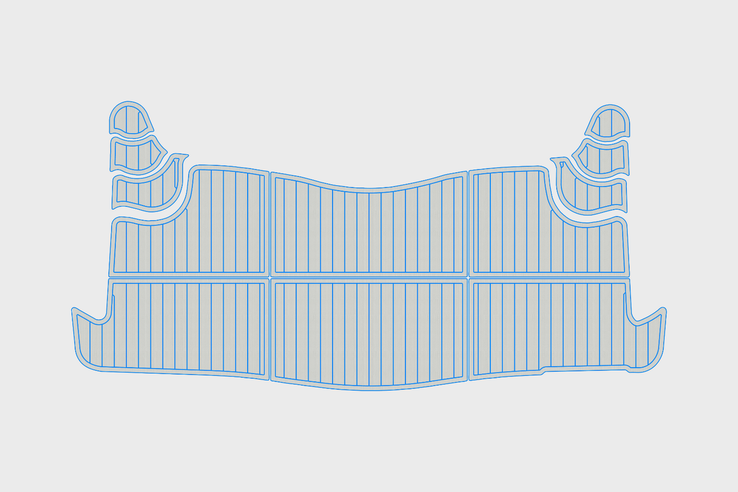 1998-1999 Maxum 4100 SCR Swim platform 1/4"6mm EVA Foam faux mat floor