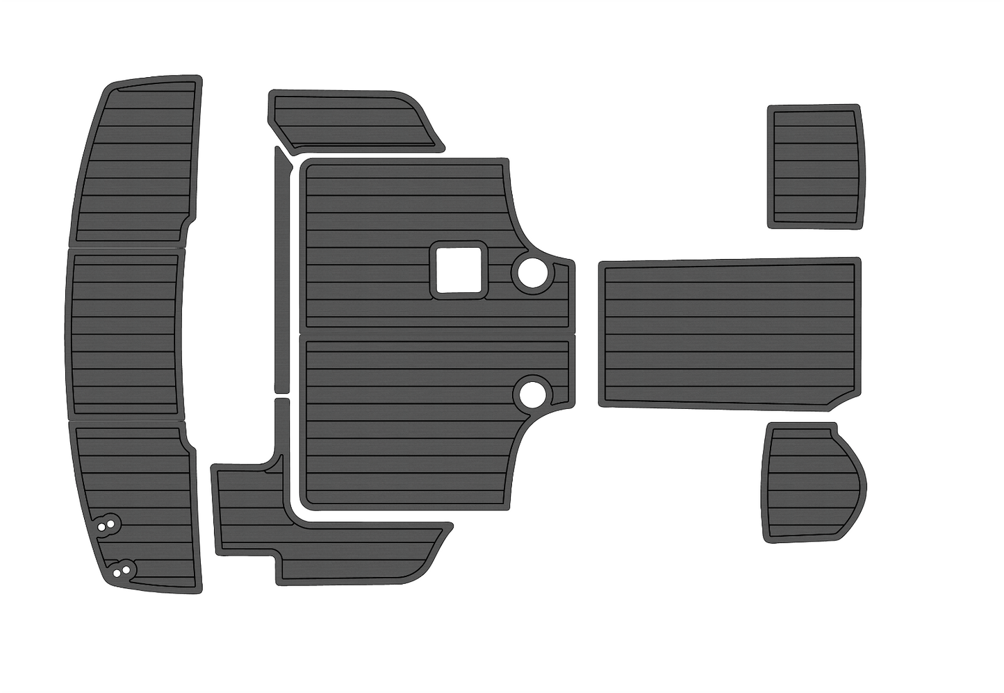 2008-2013 Bayliner 266 EC Cockpit Swim platform 1/4" 6mm EVA foam floor