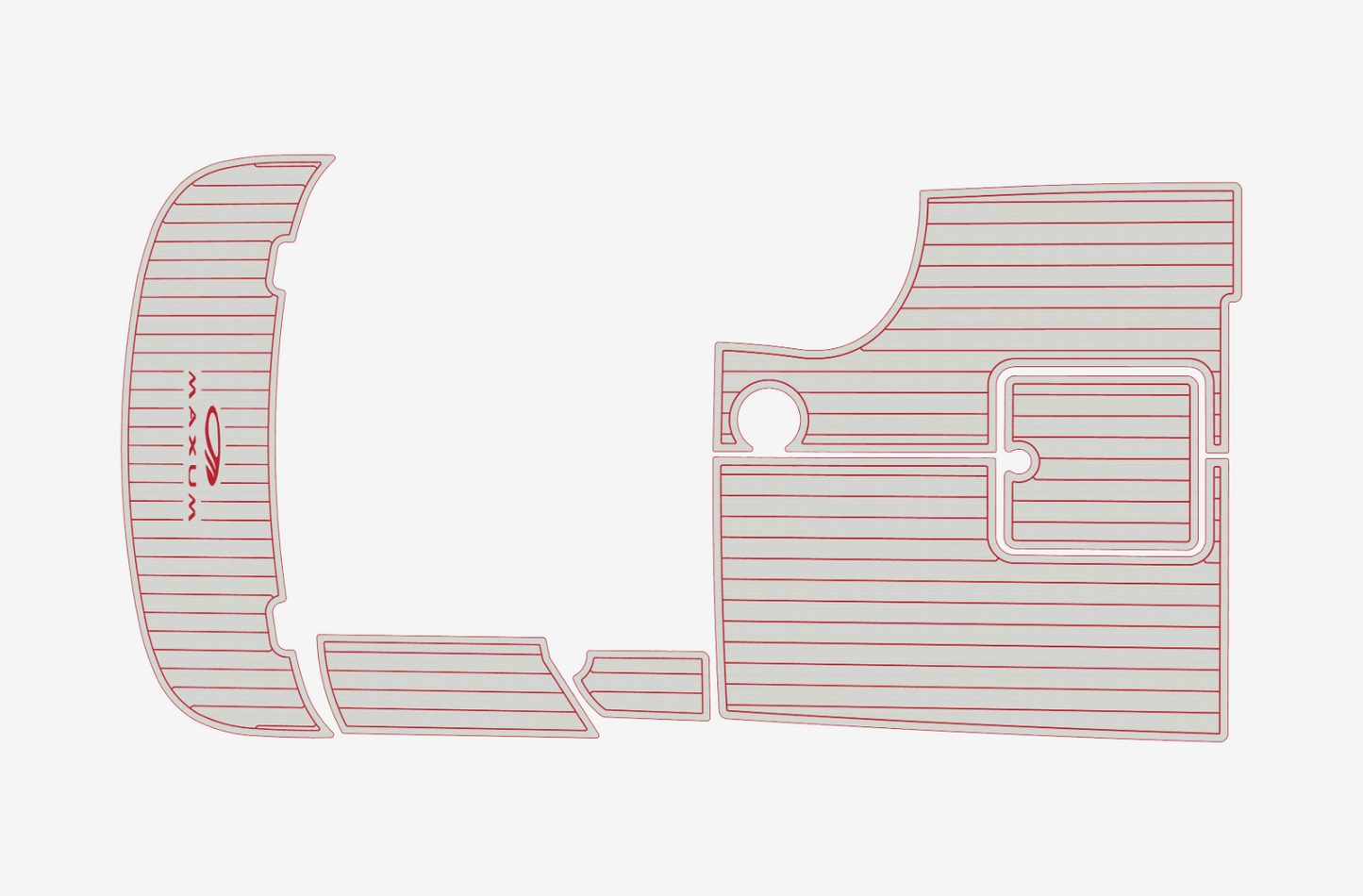 2004 Maxum 2400 SR3 Reva.A EVA foam faux teak decking marine mat floor