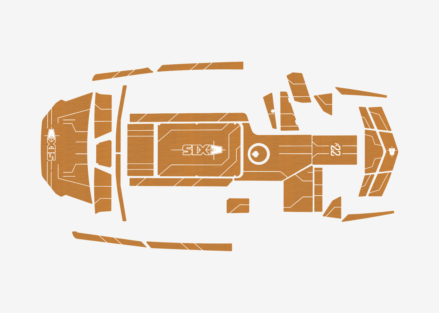 2019 AXIS A22 Marine teak deck EVA Foam Boat flooring