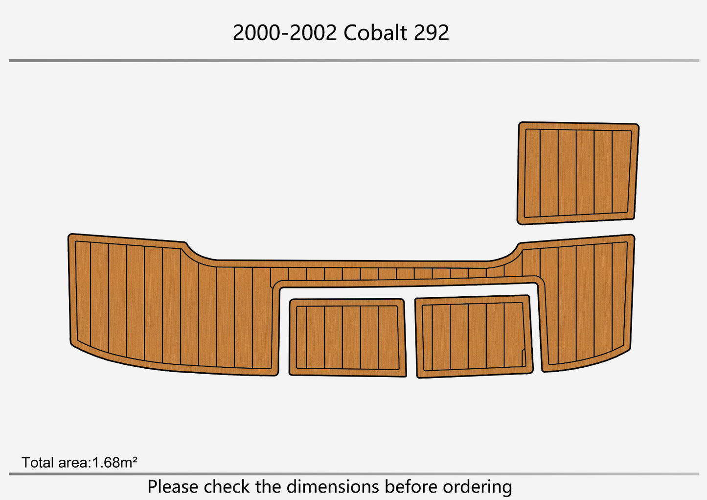 2000-2002 cobalt 292 SP Swim platform 1/4"6mm EVA floor