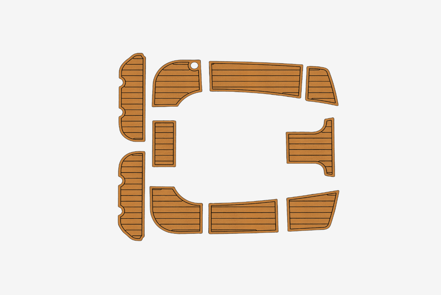 2004-2009 Hunter 38 Cockpit Swim platform 1/4"6mm EVA Foam faux floor