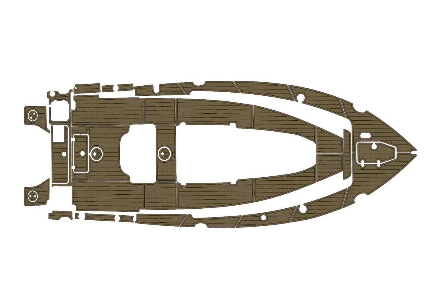 2018-2023 Sea Hunt 27 Game Fish CB Cockpit Swim platform 1/4"6mm EVA Foam floor
