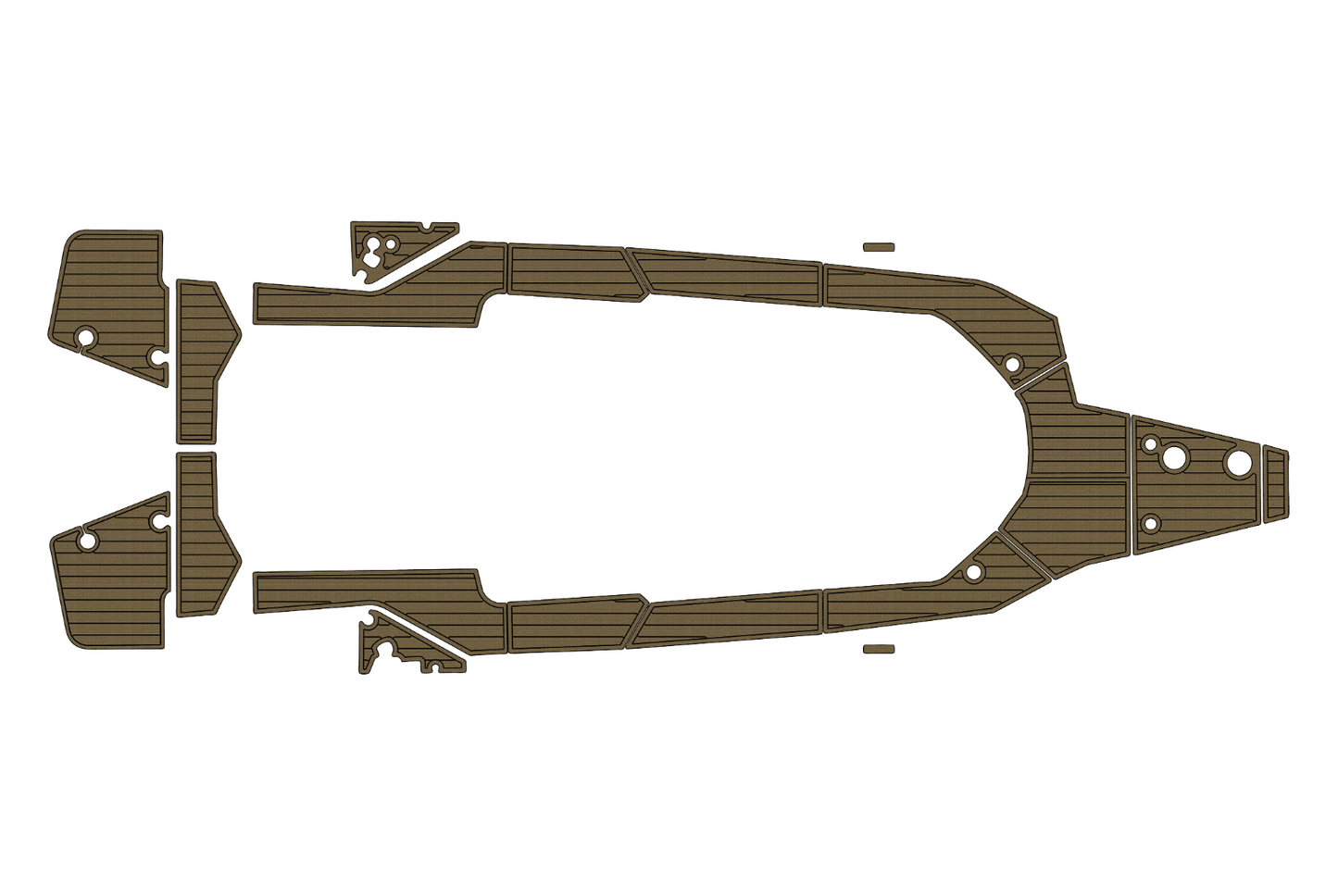 2023 Axopar 28 Cockpit Swim platform bow 1/4"6mm EVA foam faux floor