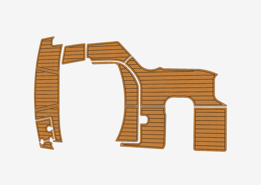 2018-2020 Crownline 264 Cockpit swim platform 1/4" 6mm EVA Foam Teak MAT floor