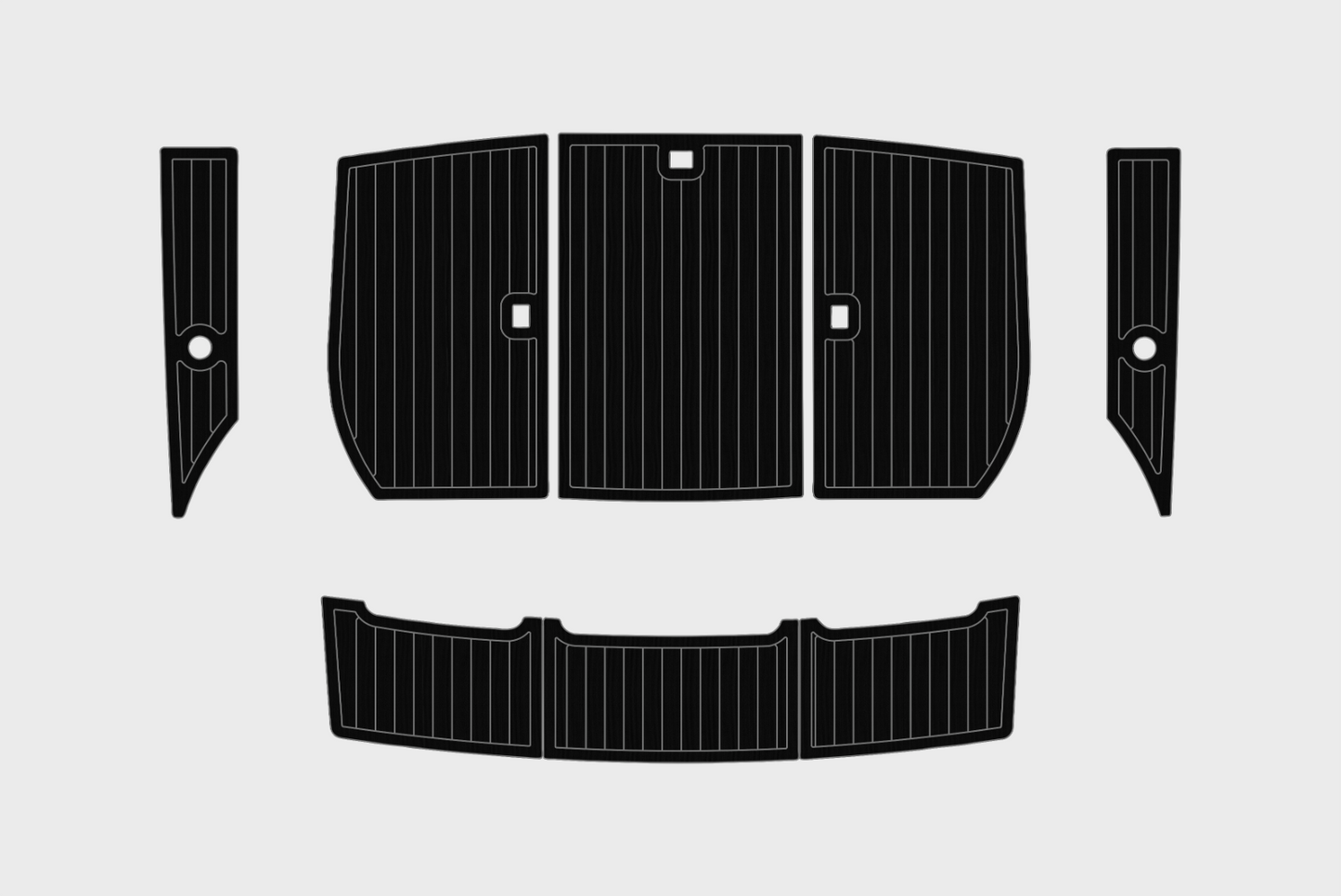 1990-1992 Carver 28 Aft Cabin Cockpit Swim platform 1/4"6mm EVA Foam fuax floor