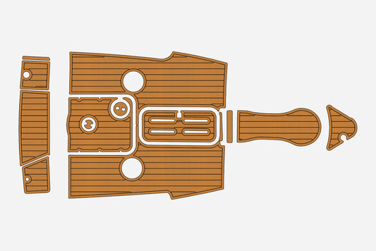 2007-2008 Ebbtide 190 SE Cockpit Swim platform 1/4" 6mm EVA Teak Deck floor