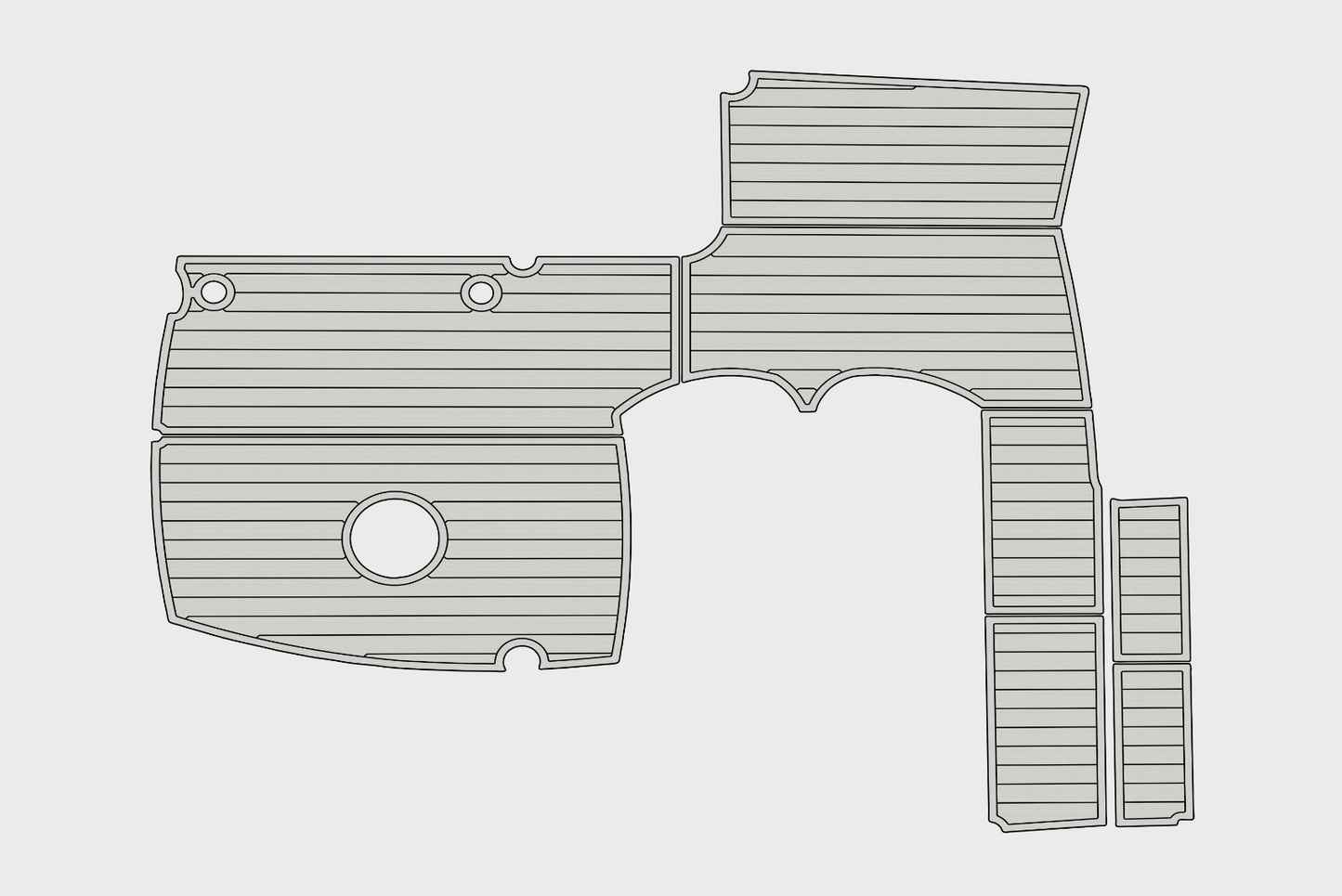 2006-2008 Sunseeker 50 Manhattan Cockpit 1/4"6mm EVA Foam floor