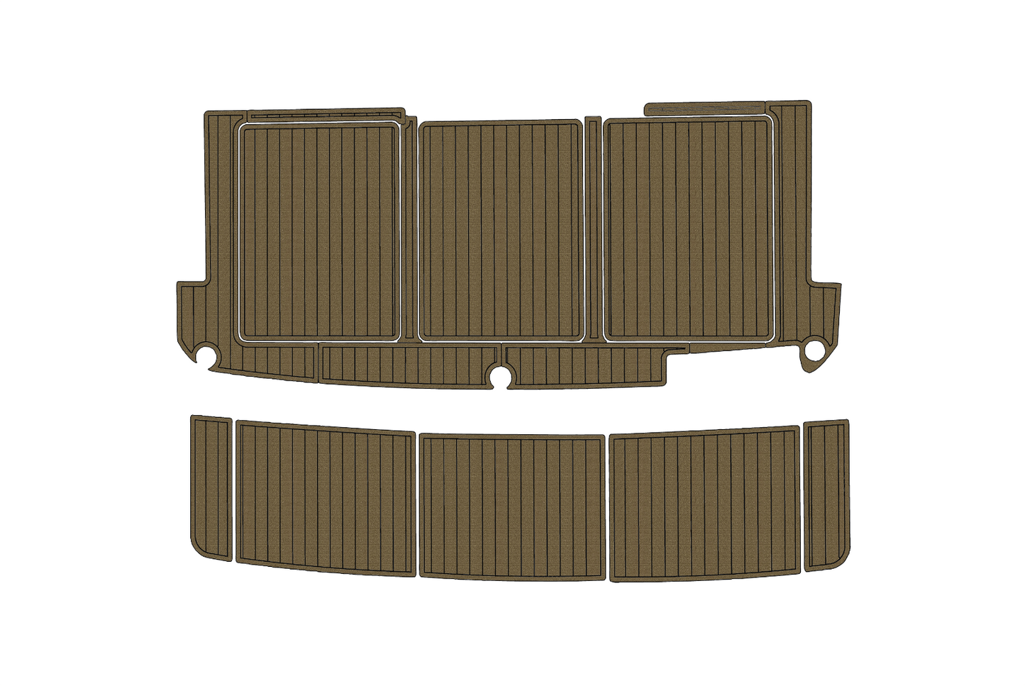 1985-1988 Bayliner 4550 Cockpit Swim platform 1/4"6mm EVA foam faux floor