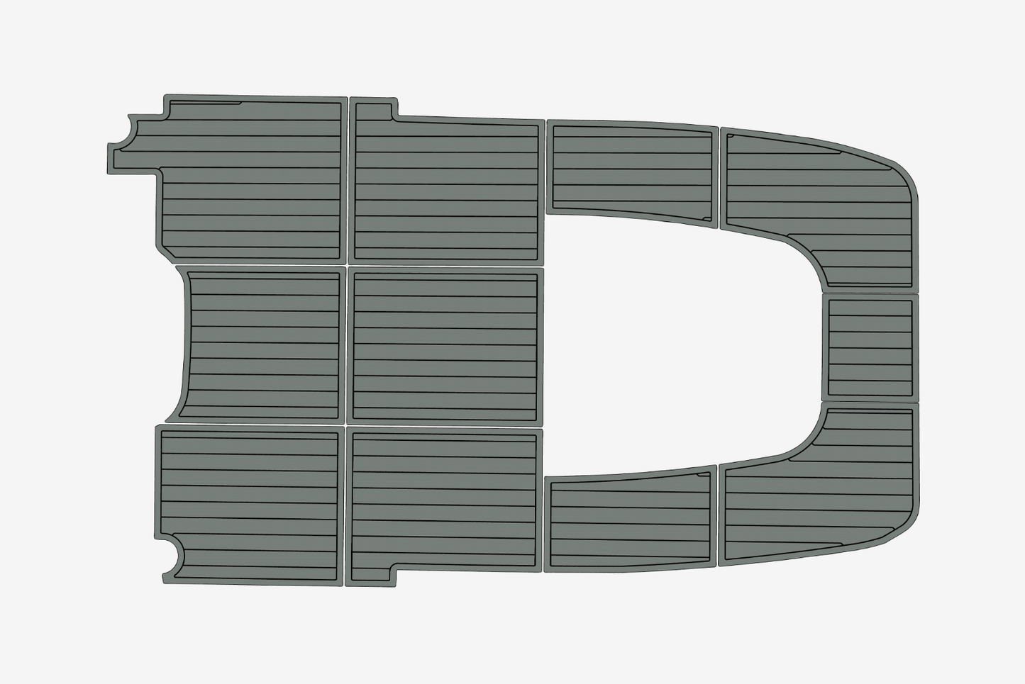 1998 Cobia 224 Cockpit Swim platform 1/4"6mm EVA Foam carpet marine floor