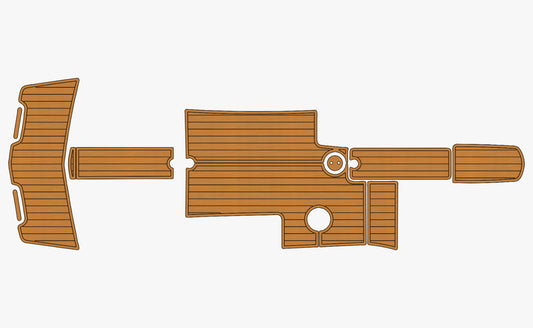 2006-2010 mastercraft X30 cockpit EVA faux teak floor 1/4" 6mm Teak deck floor