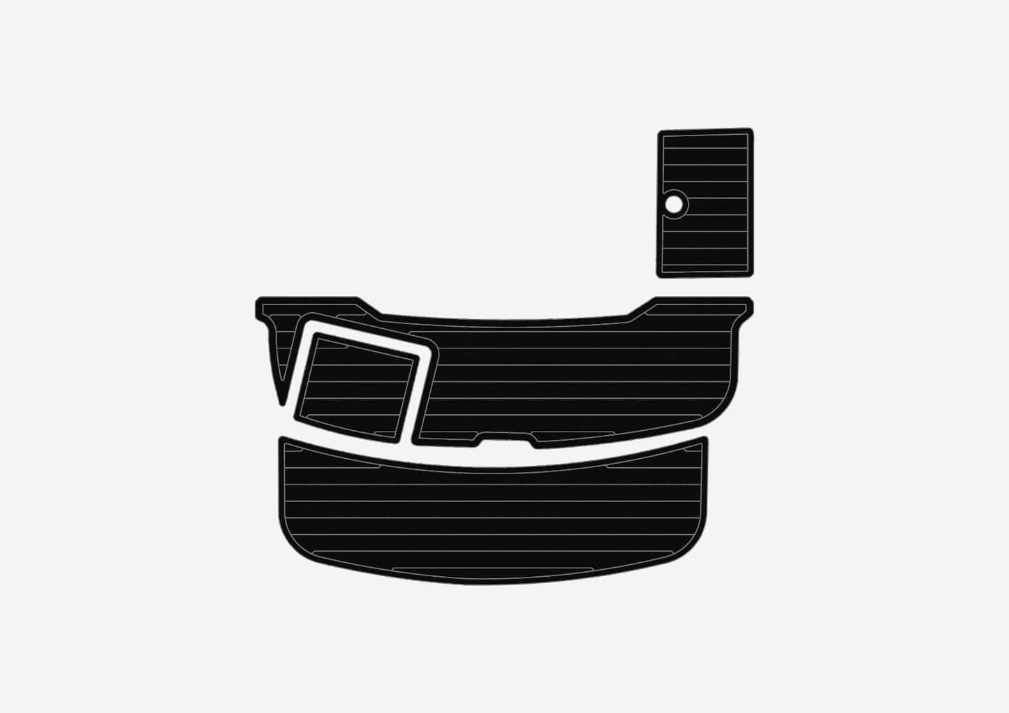 2002-2007 Cobalt 240 sp Cockpit Swim platform 1/4" 6mm EVA faux teak mat Floor
