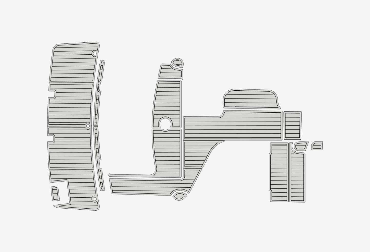 2002-2005 Rinker 312 Fiesta Vee Marine teak deck EVA Foam Boat flooring