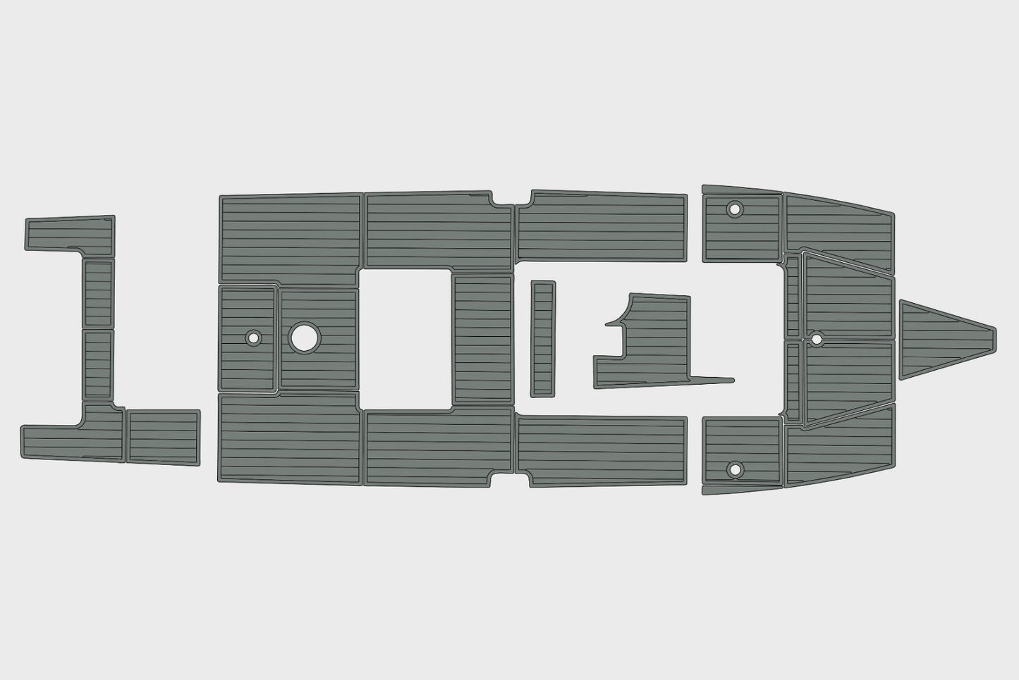 2004-2010 Regulator 32 FS Cockpit Swim platform 1/4"6mm EVA Foam floor