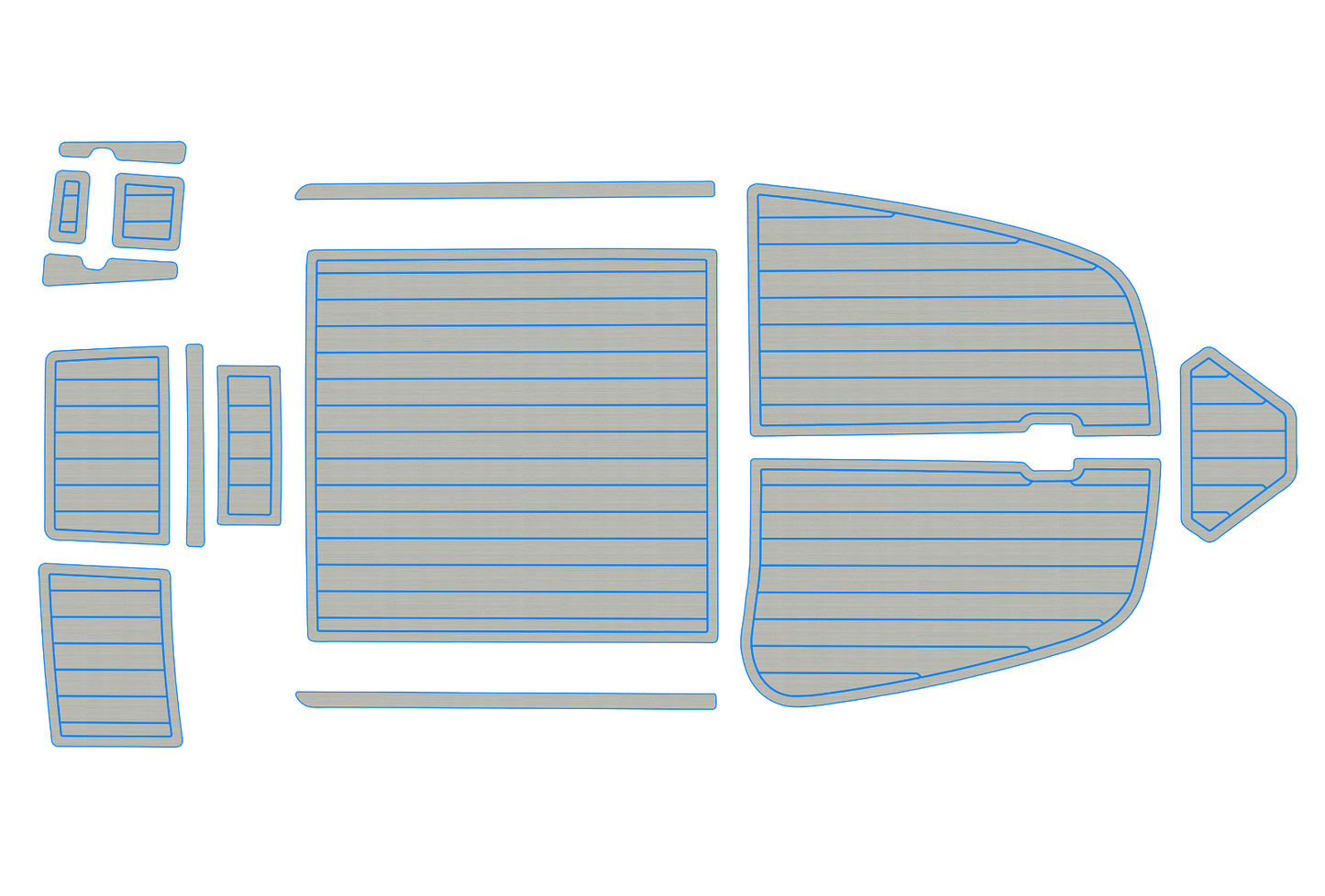 2001-2008 Bella 655 Marine teak deck EVA Foam Boat fuax foam mat flooring