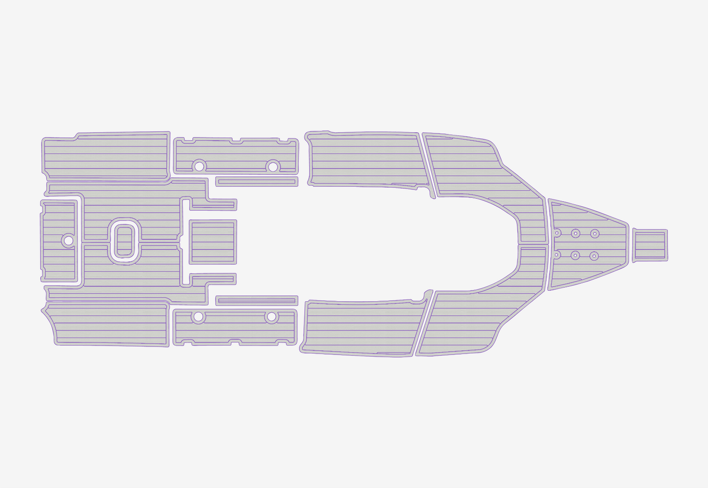 2022 Tidewater 272 CC Cockpit Swim platform 1/4"6mm EVA foam faux floor