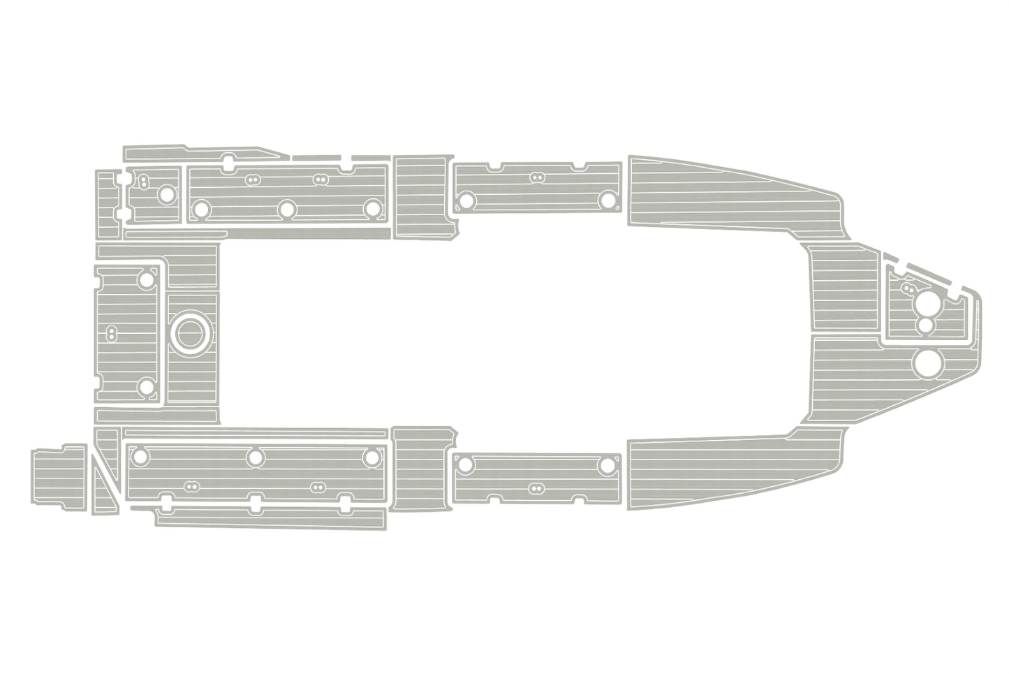 2017-2023 Sea Fox 328 commander Cockpit Swim platform 1/4"6mm EVA Fauxfoam floor