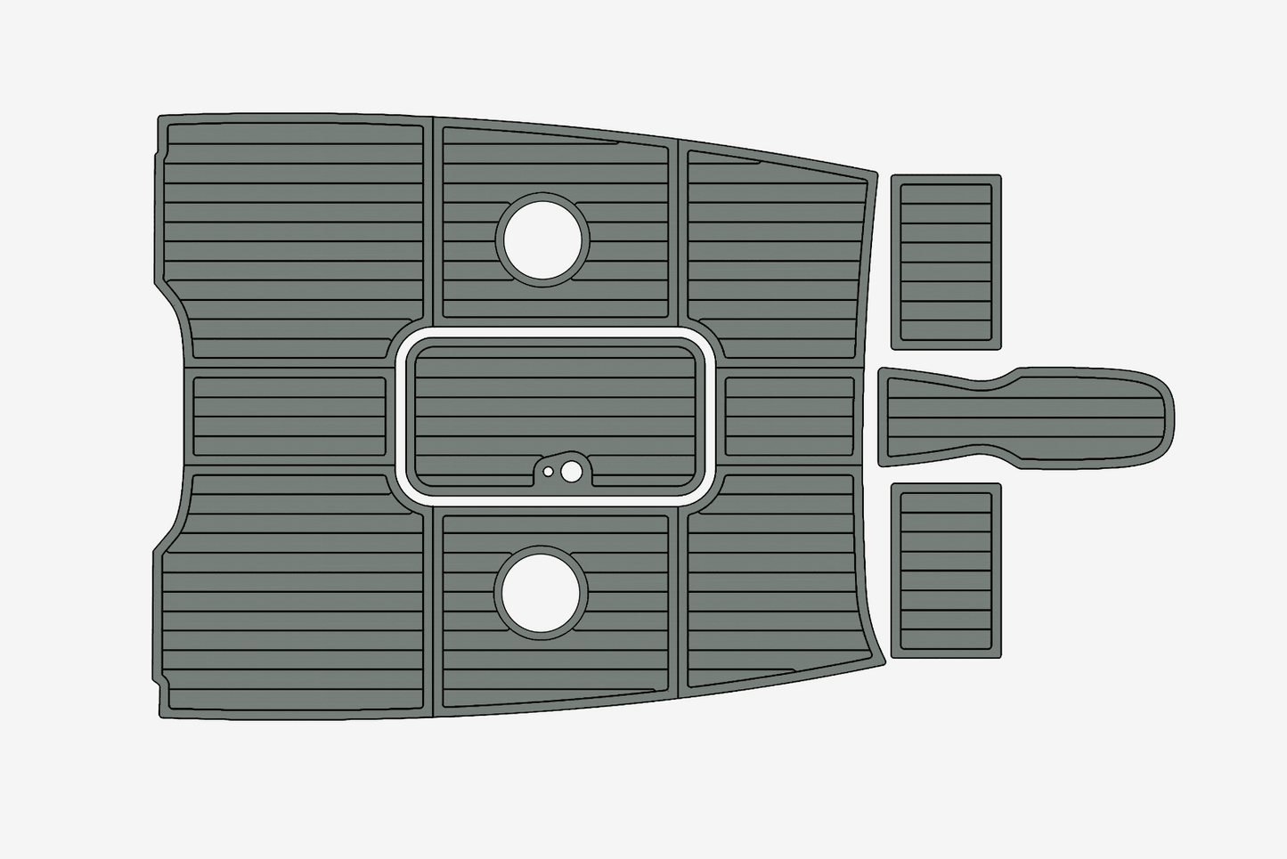 2014 Bayliner 185 BR Anti-slip mat Custom EVA marine deck flooring