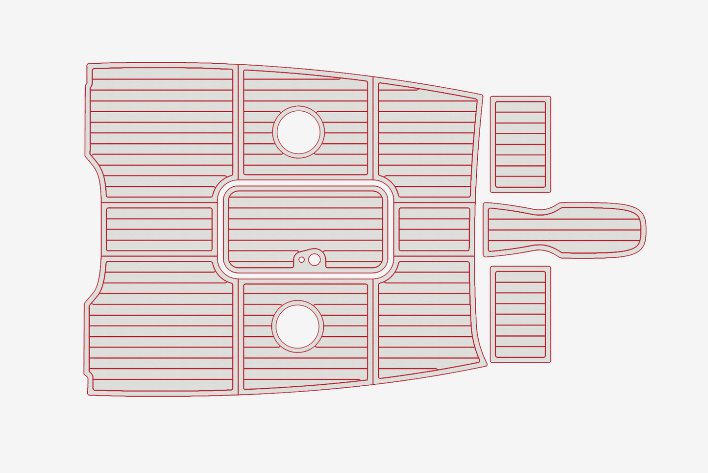 2014 Bayliner 185 BR Anti-slip mat Custom EVA marine deck flooring