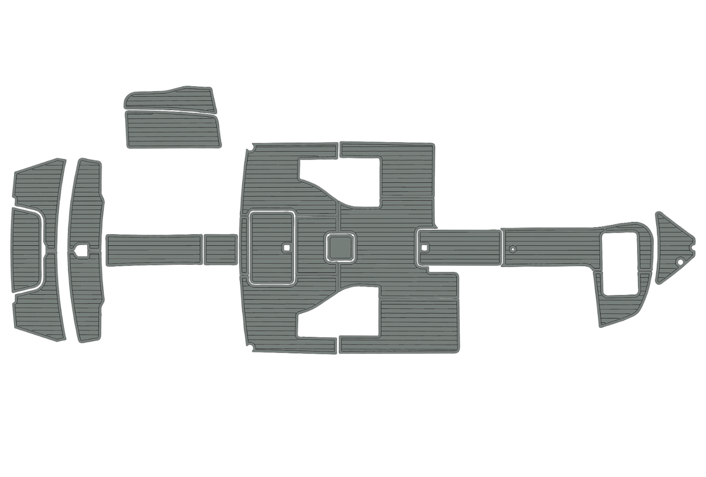 2012-2016 Cobalt 296 Cockpit Swim platform bow 1/4"6mm EVA foam faux mat floor