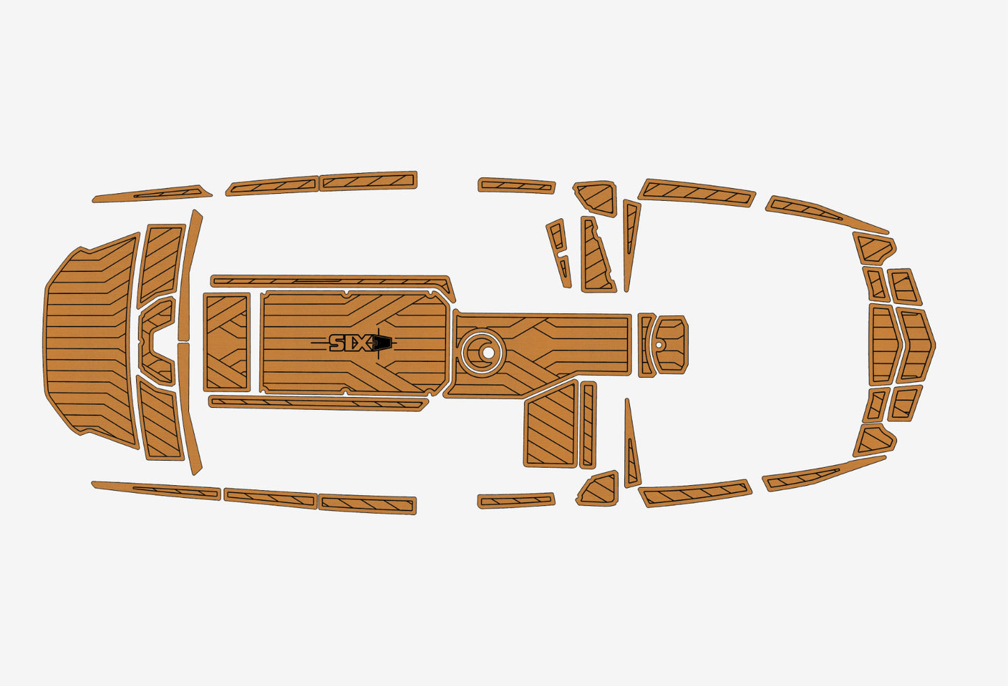 2023 Axis A225 Marine teak deck EVA Foam Boat flooring