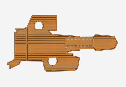 2005 Larson LXI 248 Cockpit Swim Platform Pads 1/4" 6mm EVA Teak Deck floor