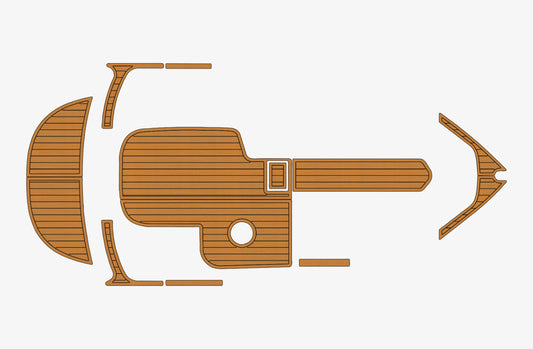 2010 MB Sports B52 21 Cockpit 1/4" 6mm EVA Foam Faux teak deck marine floor