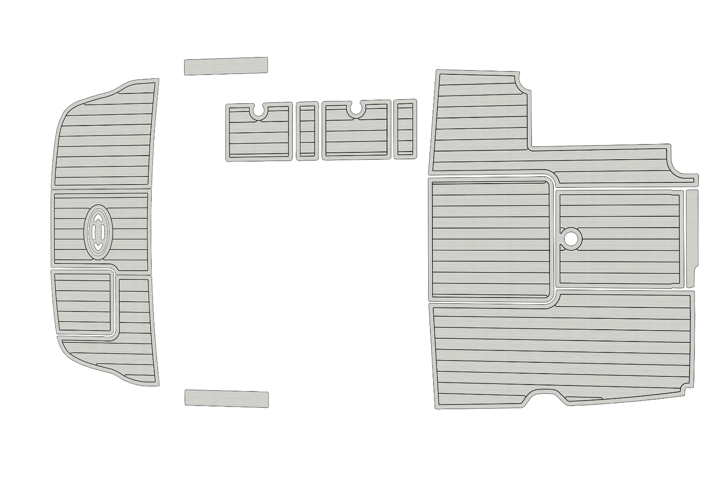 2004-2009 sea ray 240 sunsport Cockpit Swim platform 1/4"6mm EVA foam mat floor
