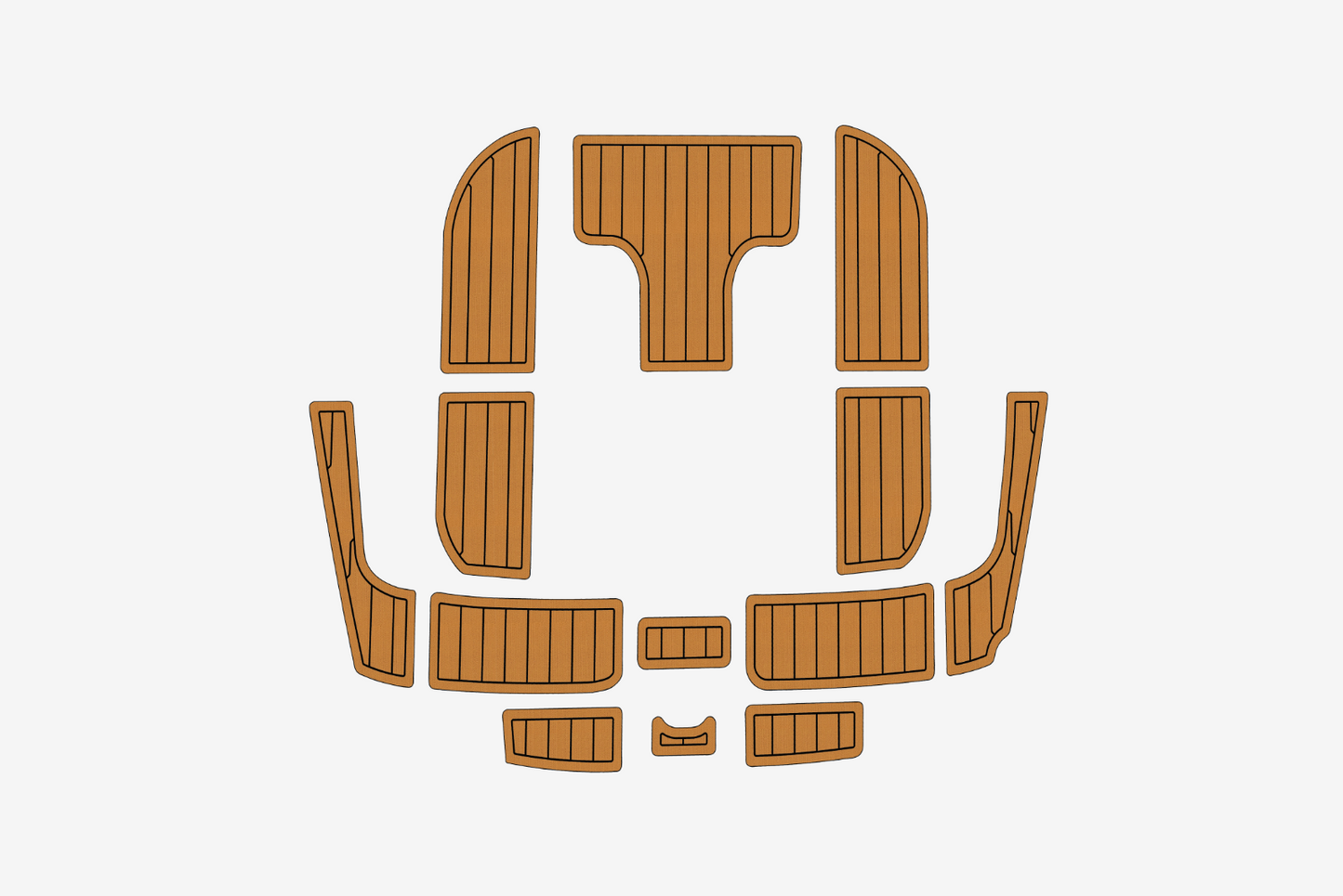 2008-2013 Hunter 45ds Cockpit Swim platform 1/4"6mm EVA Foam floor
