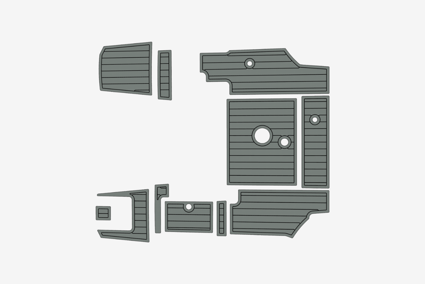 Beneteau Antares 6 Anti-slip mat Custom EVA teak marine deck flooring