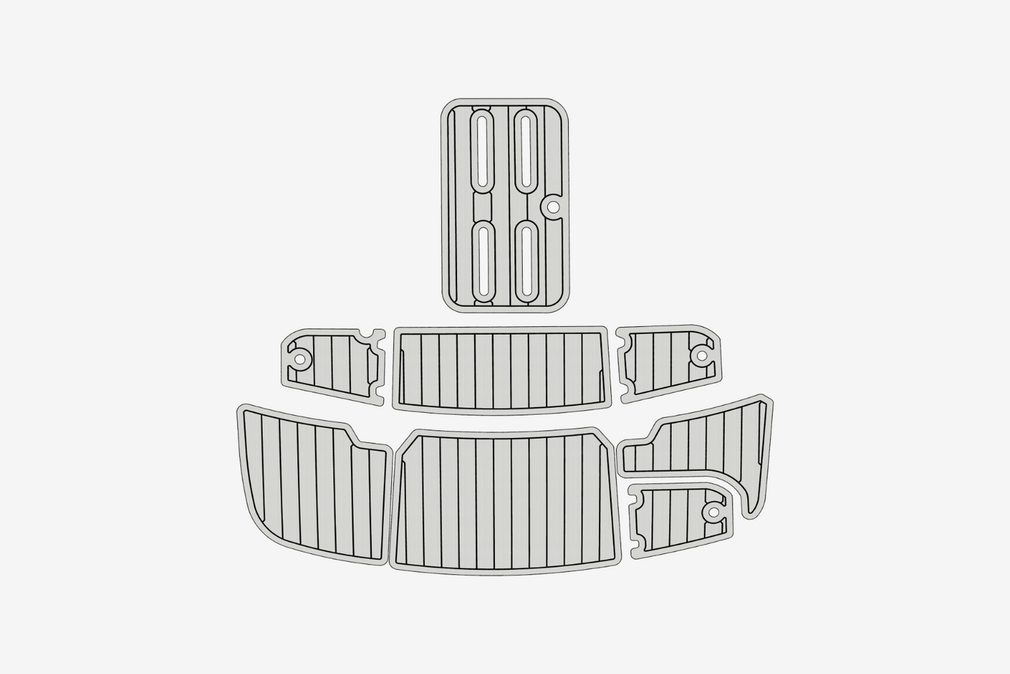 2003 Bryant 214 Cockpit Swim platform BOW 1/4"6mm EVA foam floor