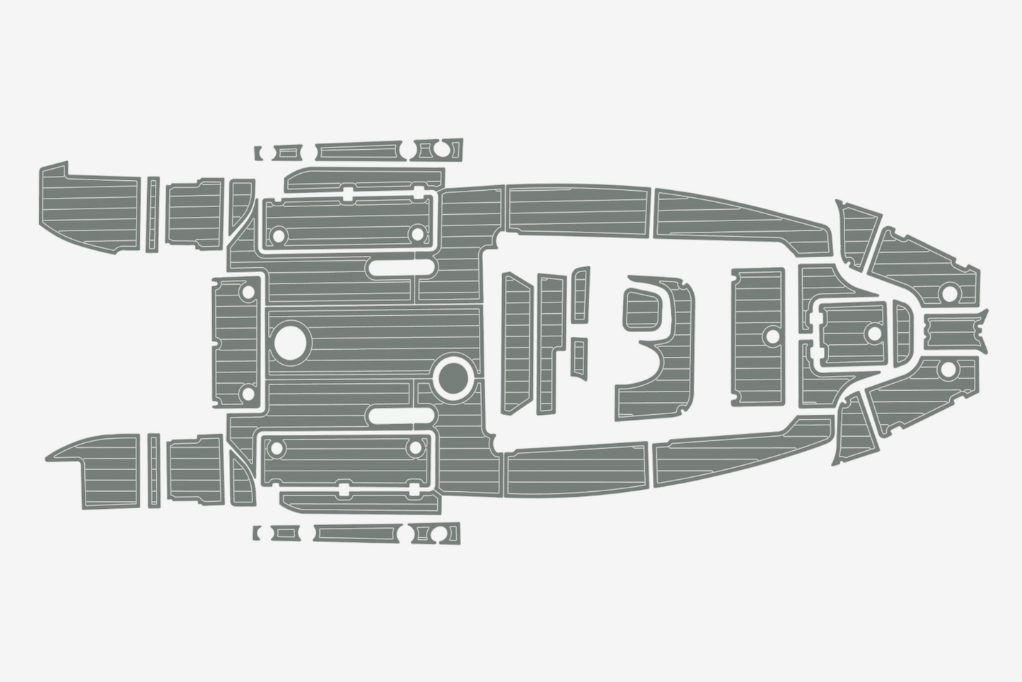2019-2020 Sea Fox 266 Commander Cockpit Swim platform 1/4"6mm EVA Foam floor