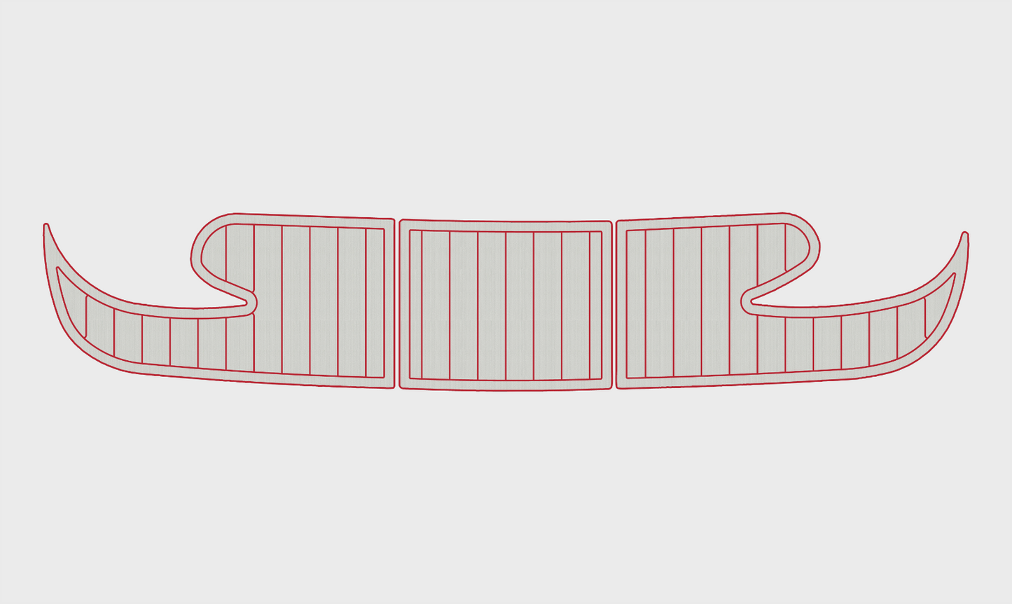 1995-1997 Rinker 232 Captiva Cuddy Cockpit Swim platform 1/4"6mm EVA foam floor
