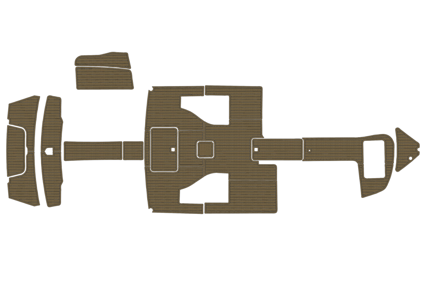 2012-2016 Cobalt 296 Cockpit Swim platform bow 1/4"6mm EVA foam faux mat floor