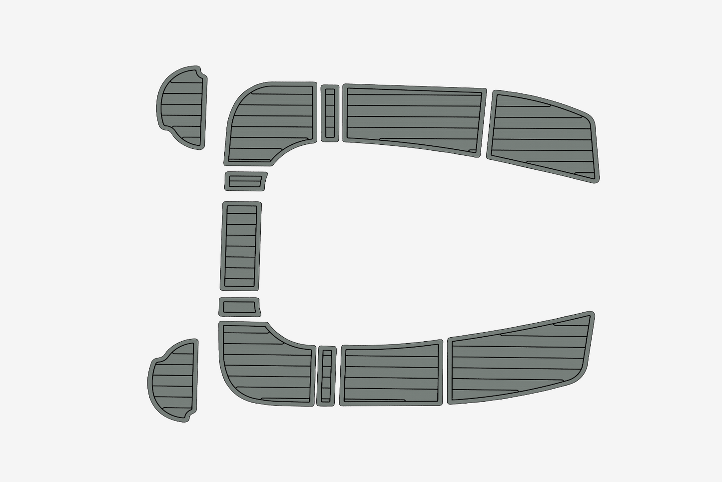 2004-2009 Hunter 36 Cockpit Swim platform 1/4"6mm EVA Foam floor