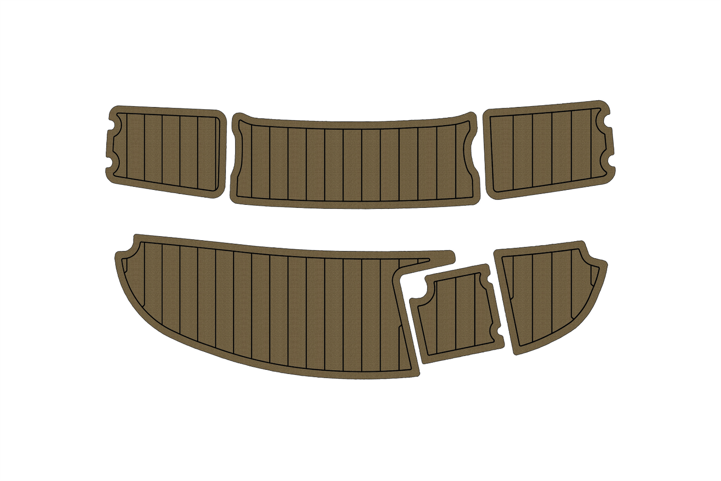 2003 Chaparral 210 SS Anti-slip mat Custom EVA teak marine deck flooring