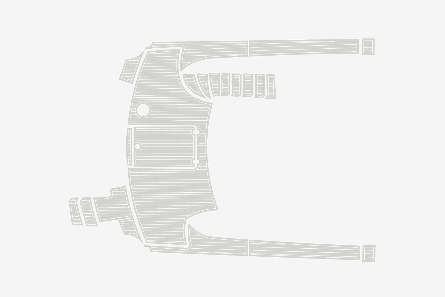 2004-2006 Marquis 59 Cockpit 1/4"6mm EVA Foam faux mat floor