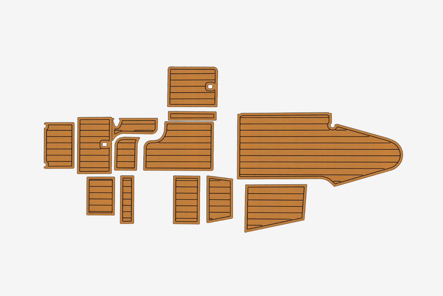 2007 Aquador 25 C Marine teak deck EVA Foam Boat flooring