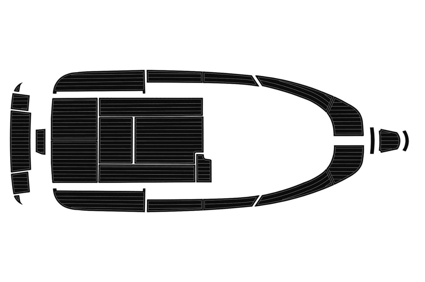 2007-2009 Aquador 25 WAE Cockpit Swim platform bow 1/4"6mm EVA foam faux floor