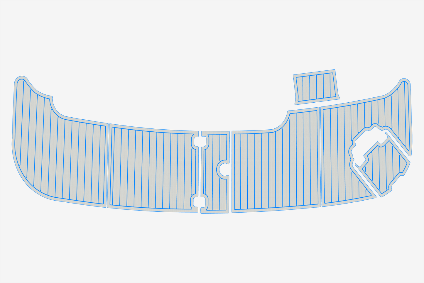 2002-2003 Carver 410 Sport Sedan Cockpit Swim platform 1/4"6mm EVA Foam floor