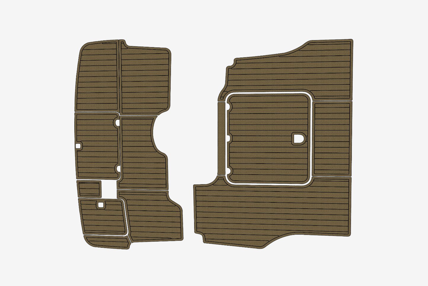 2000-2007 Cranchi 40 Atlantique Cockpit Swim platform 1/4"6mm EVA Foam mat floor