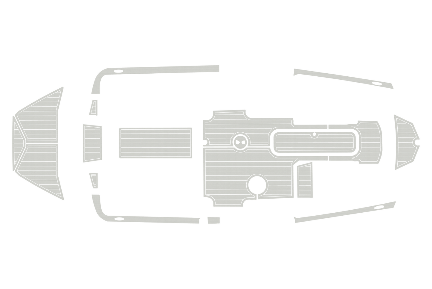 2019-2023 Bayliner HeyDay WT2DC Cockpit Swim platform Bow 1/4"6mm EVA foam floor