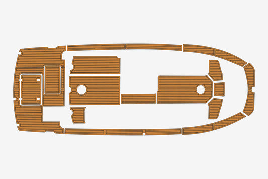 Mainship 40 Deck Anti-slip mat Custom EVA faux teak marine flooring
