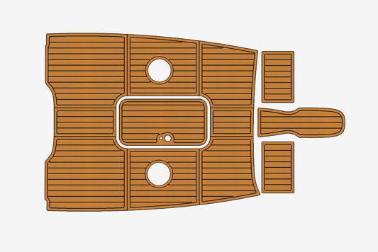 2014 Bayliner 185 BR Anti-slip mat Custom EVA marine deck flooring