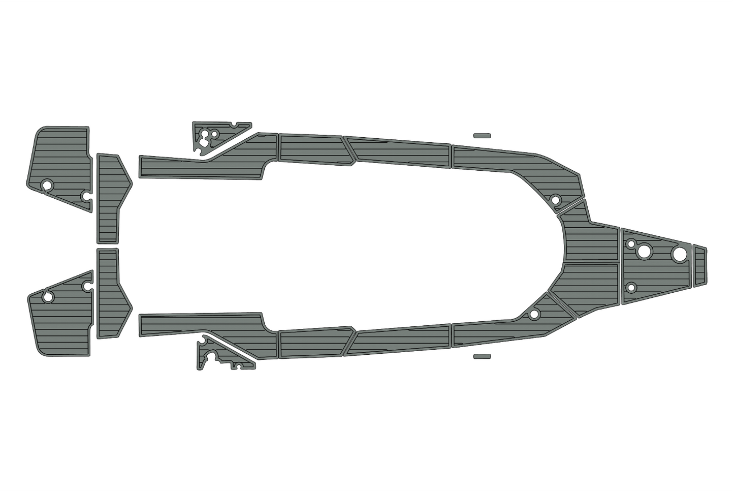2023 Axopar 28 Cockpit Swim platform bow 1/4"6mm EVA foam faux floor