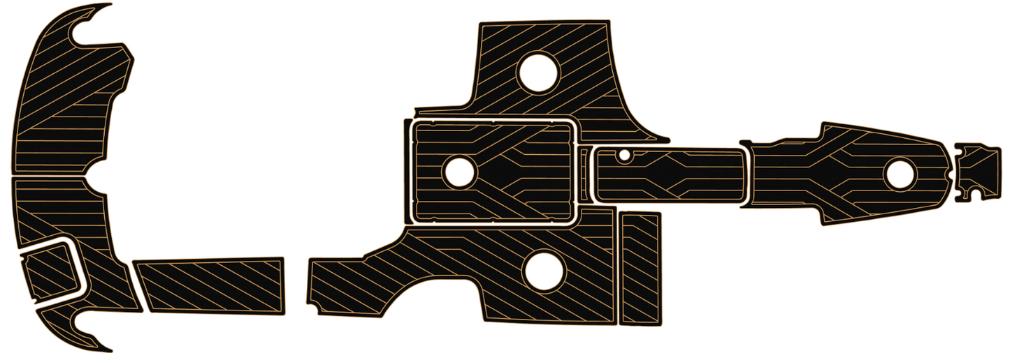 2007-2009 FORMULA 240BR Cockpit Swim platform BOW 1/4"6mm EVA foam floor